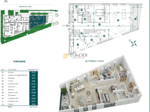 Prodaja, četvorosoban stan, 131m², Savski Venac, Beograd - image 4