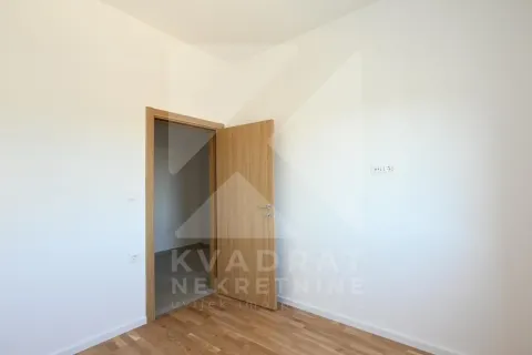 Prazna prostorija sa drvenim podom i odškrinutim vratima. - image 5