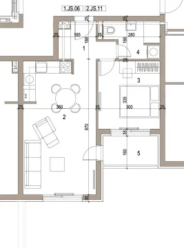 Sale, one bedroom apartment, 46m², Pod Kuk, Tivat - image 8