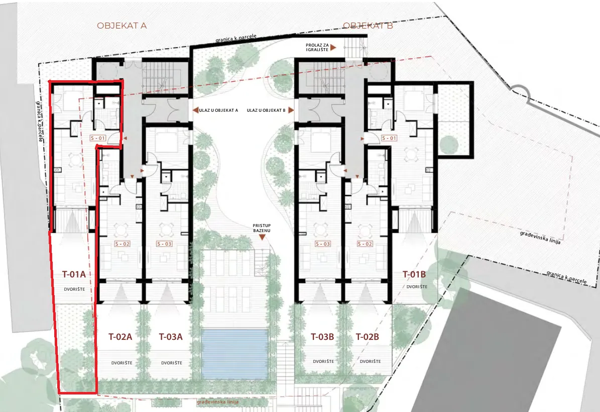 Prodaja, jednosoban stan, 42m², Orahovac, Kotor