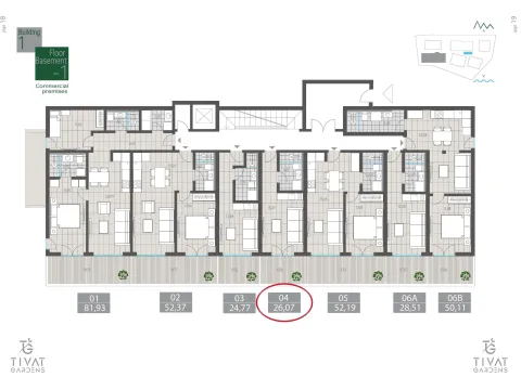 Sale, studio apartment, 26m², Centar, Tivat - image 8
