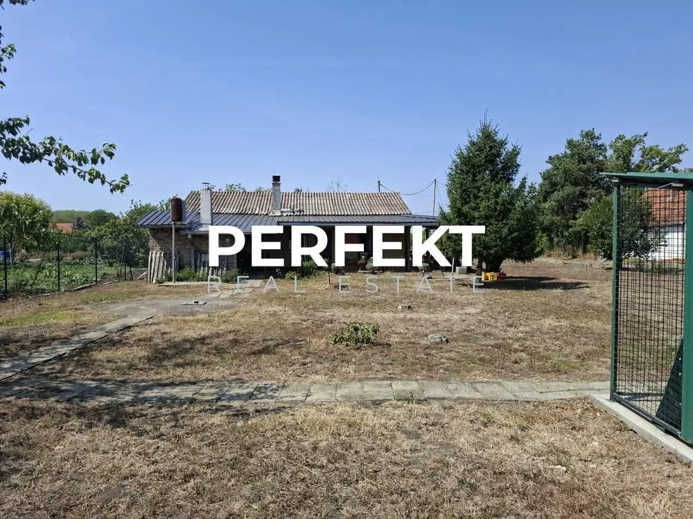 Pogled na dvorište i kuću sa pomoćnim objektima.