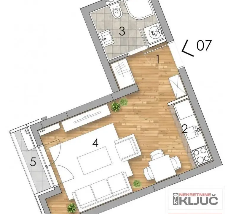 Prodaja, garsonjera, 28m², Podbara, Novi Sad Sve Podlokacije