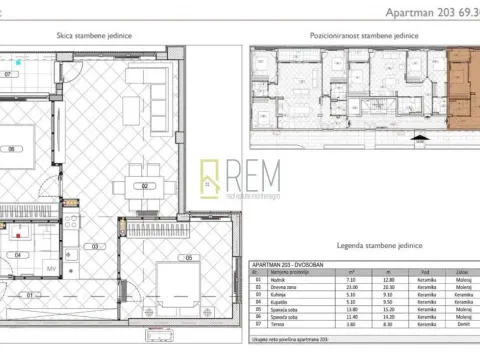 Prodaja, dvosoban stan, 58m², Đuraševići, Tivat - image 7