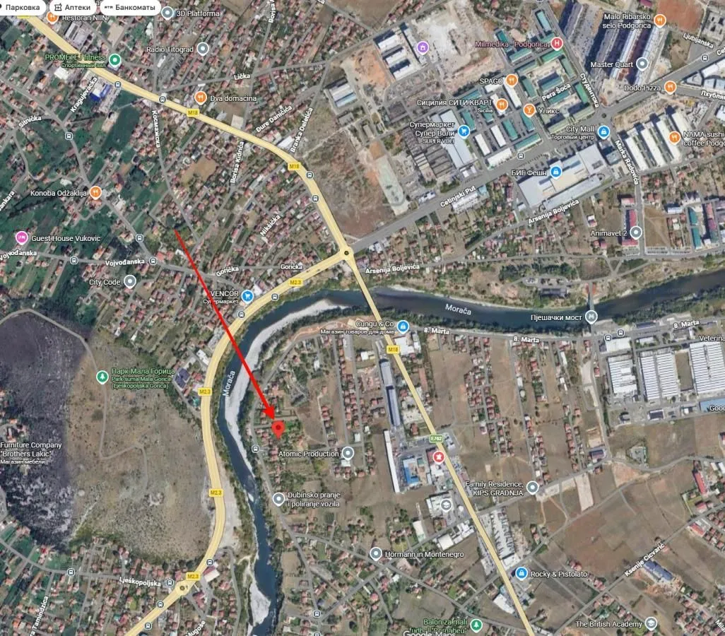 Prodaja, plac, 1676m², Dahna, Podgorica