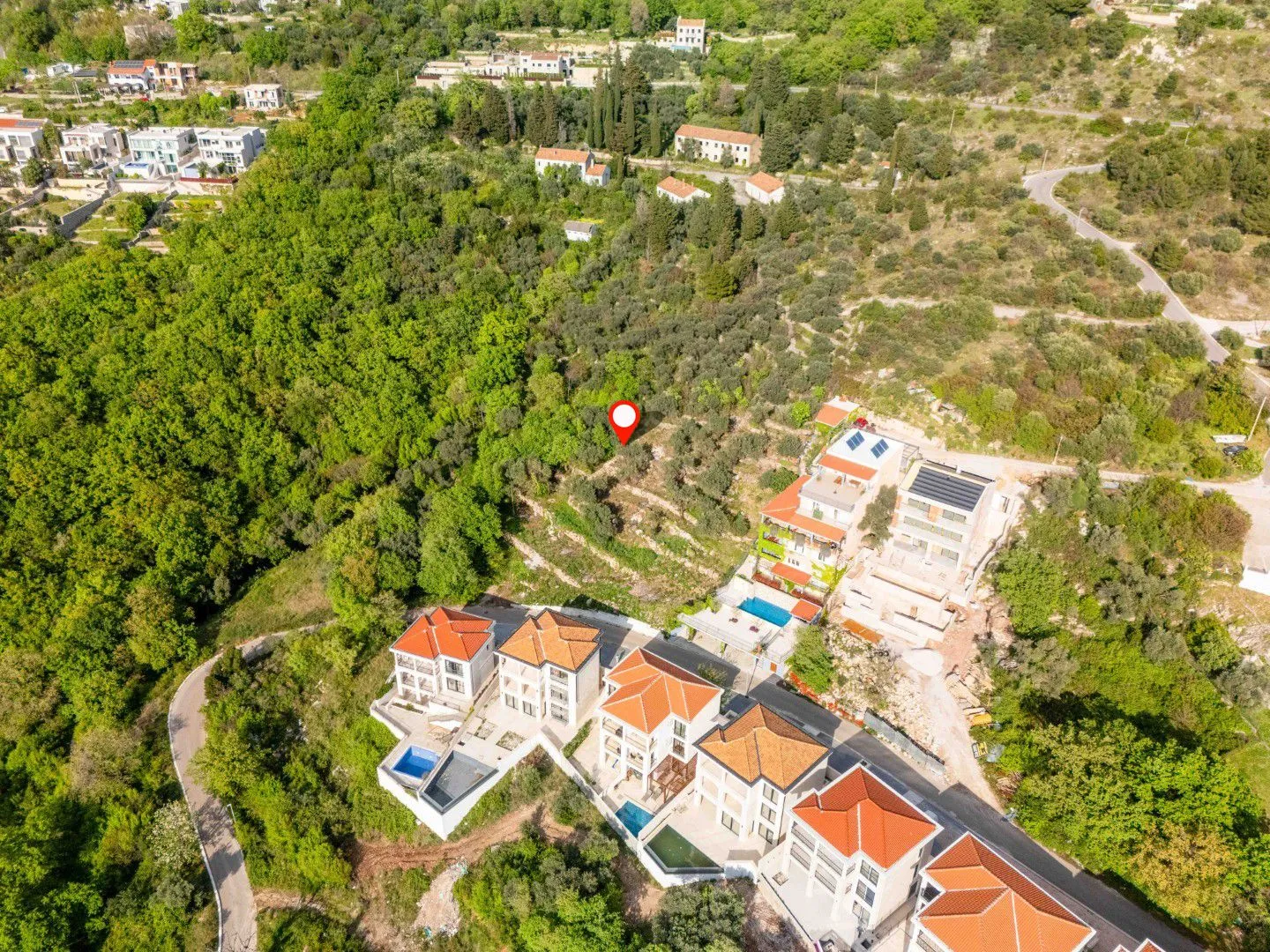 Prodaja, plac, 1030m², Skočiđevojka, Budva