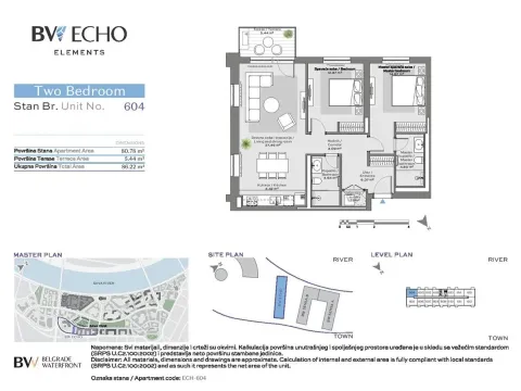 Sale, three bedroom apartment, 86m², Beograd Na Vodi, Beograd - image 7