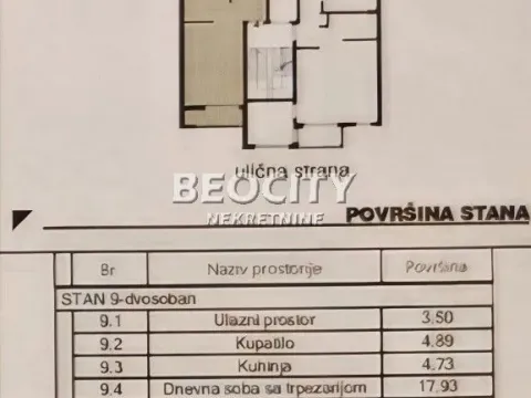 Sale, two bedroom apartment, 51m², Vukov Spomenik, Zvezdara Sve Podlokacije - image 3