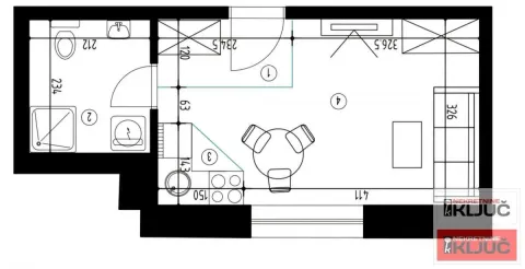 Osnova stana sa rasporedom prostorija i dimenzijama. - image 6