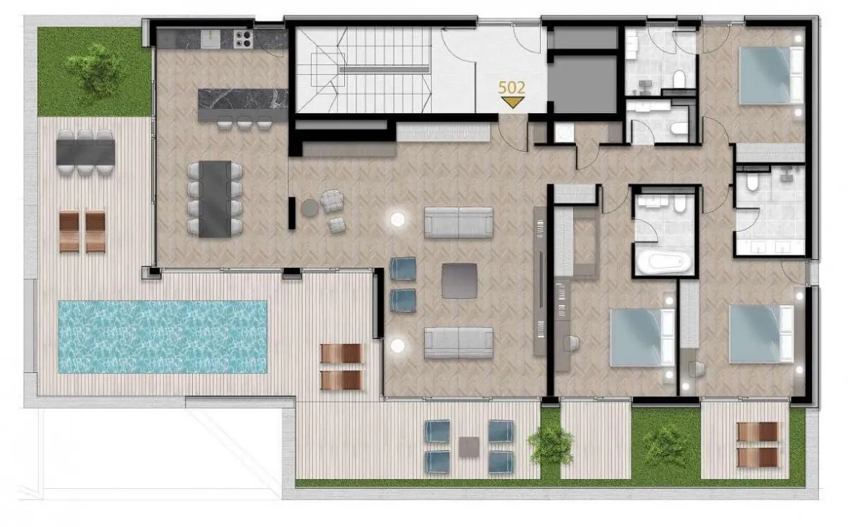 Sale, two bedroom apartment, 95m², Tivat, Crna Gora