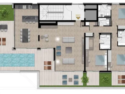 Prodaja, dvosoban stan, 95m², Tivat, Crna Gora - image 9