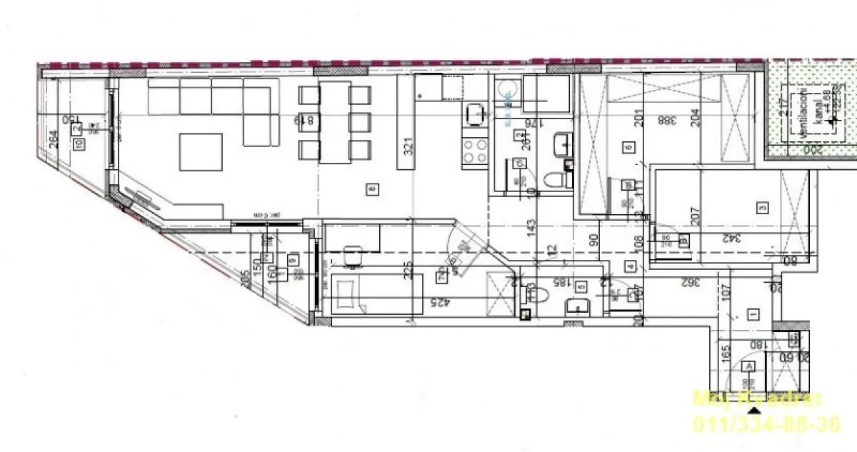 Sale, two bedroom apartment, 76m², Autokomanda, Voždovac Sve Podlokacije