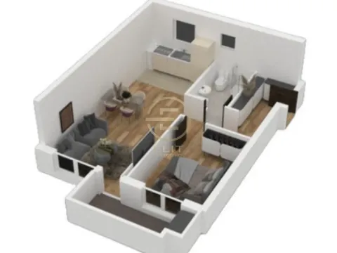 Sale, two bedroom apartment, 48m², Telep, Novi Sad Sve Podlokacije - image 1