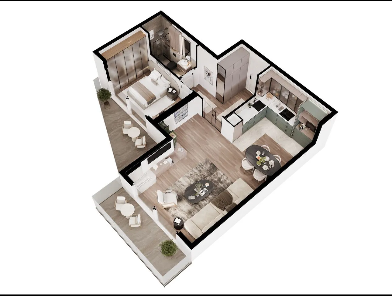Prodaja, jednosoban stan, 70m², Kumbor, Herceg Novi