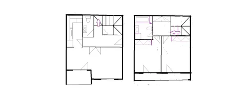 Floor plan of the property showing the layout of the rooms. - image 2