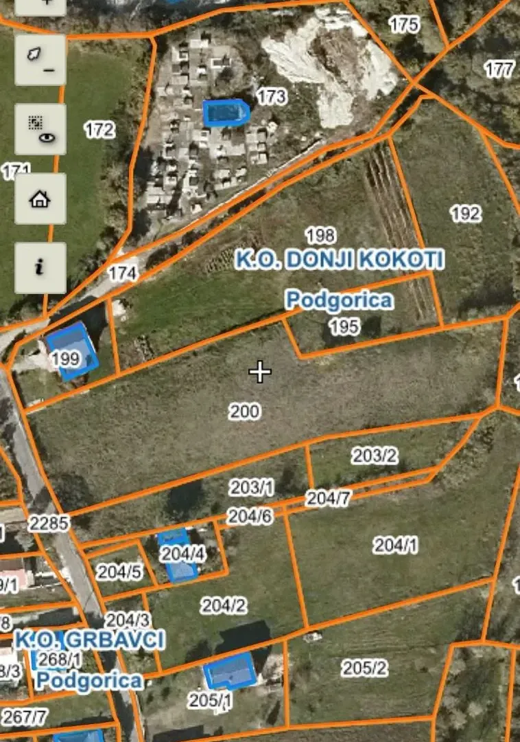 Prodaja, plac, 1000m², Farmaci, Podgorica