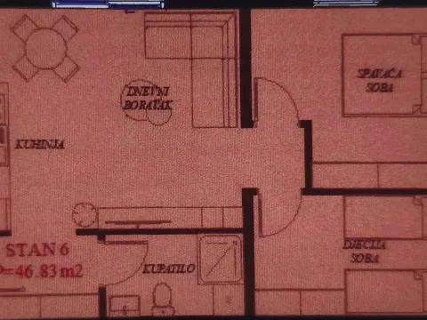 Sale, two bedroom apartment, 47m², Gorica C, Podgorica - image 2