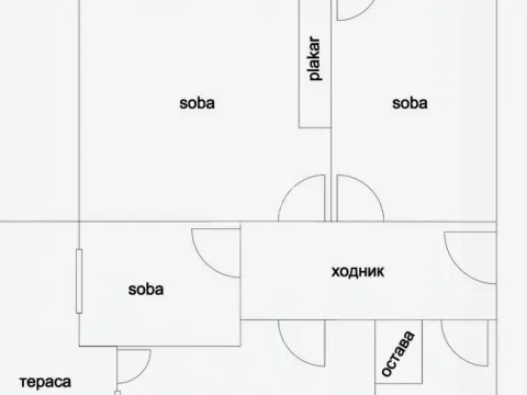 Sale, two bedroom apartment, 65m², Južni Bulevar, Vračar Sve Podlokacije