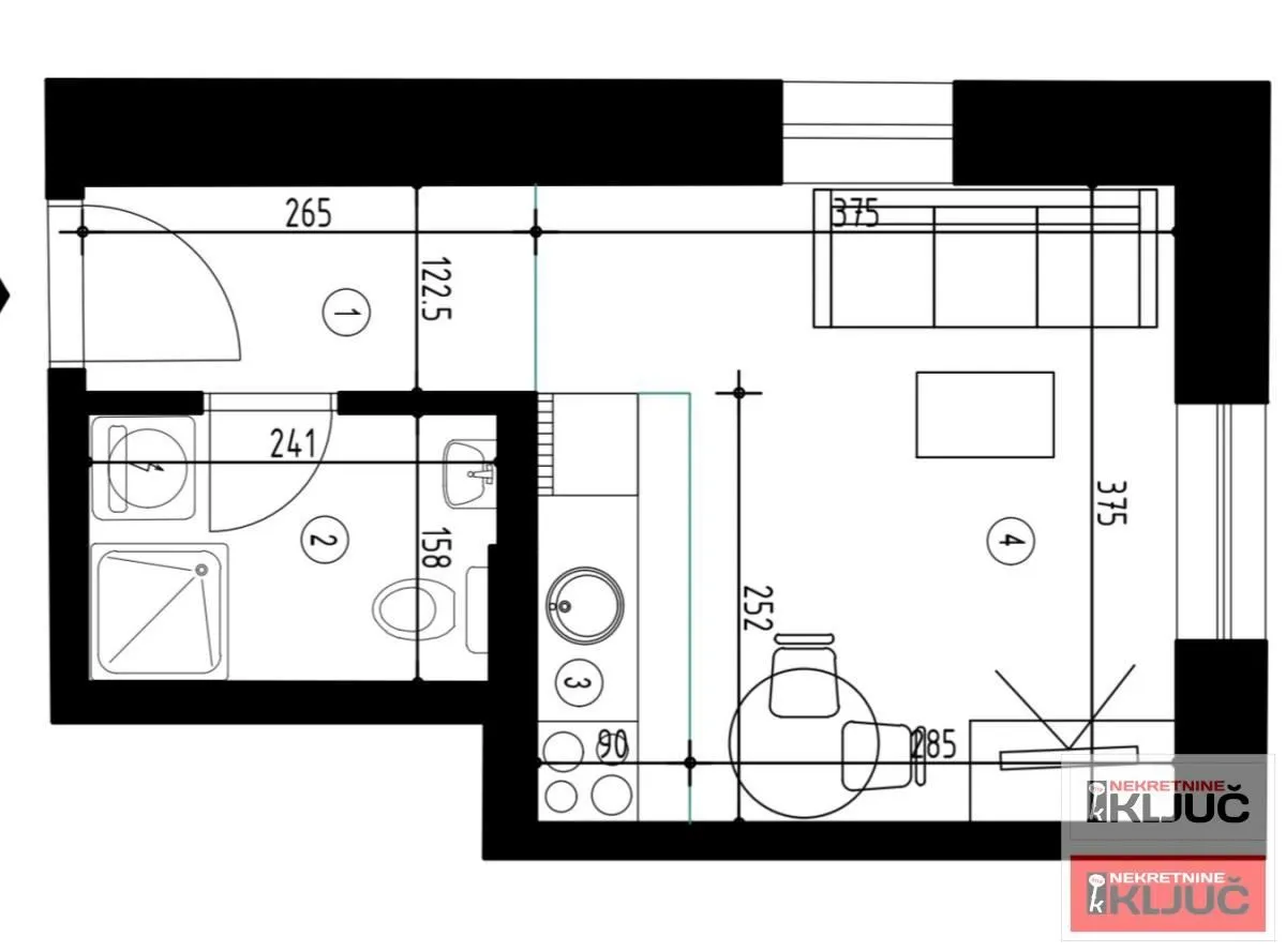 Prodaja, garsonjera, 21m², Lipov gaj, Novi Sad Sve Podlokacije