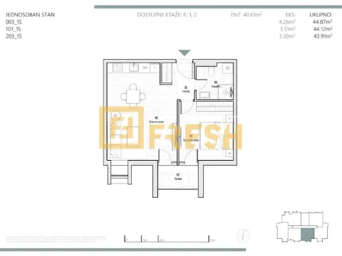 Prodaja, jednosoban stan, 43m², Kolašin, Crna Gora - image 8