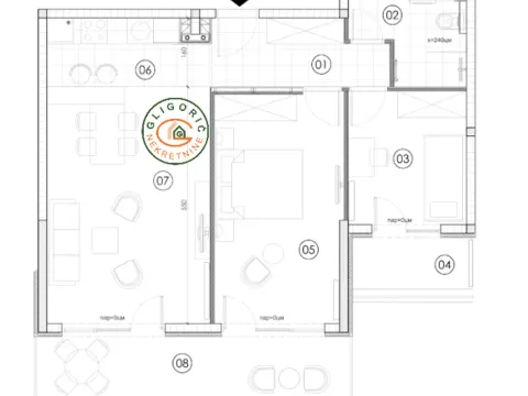 Sale, three bedroom apartment, 74m², Surčin, Beograd