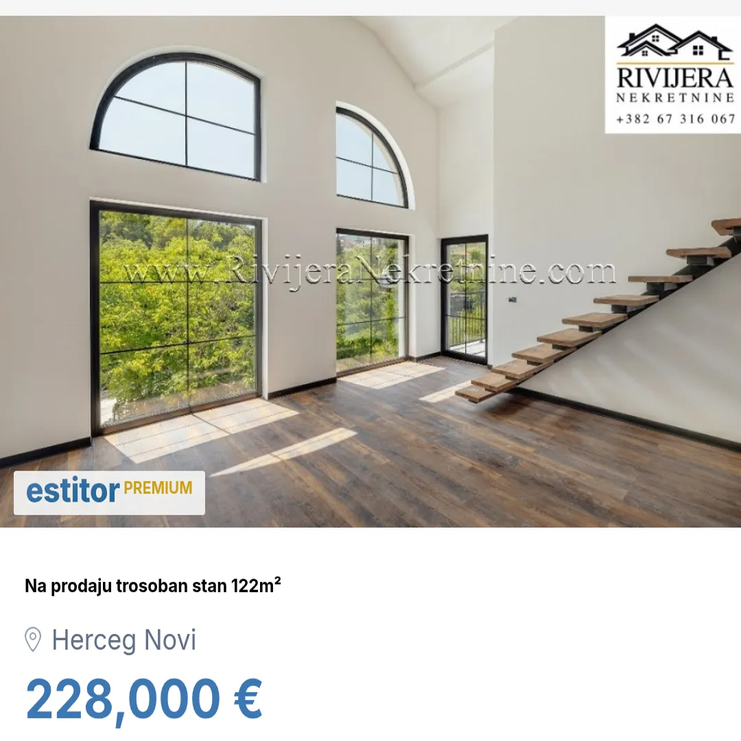 Prodaja, trosoban stan, 122m², Herceg Novi, Crna Gora