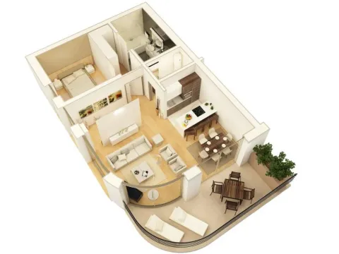 Prodaja, jednosoban stan, 1m², Budva, Crna Gora - image 1