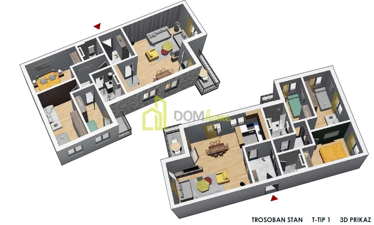 Prodaja, trosoban stan, 80m², Zabjelo, Podgorica