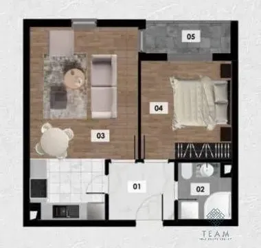 Prodaja, jednosoban stan, 47m², Ilino, Bar - image 2