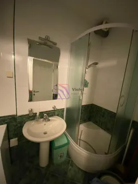 Kupatilo opremljeno umivaonikom, ogledalom i tuš kabinom. - image 16