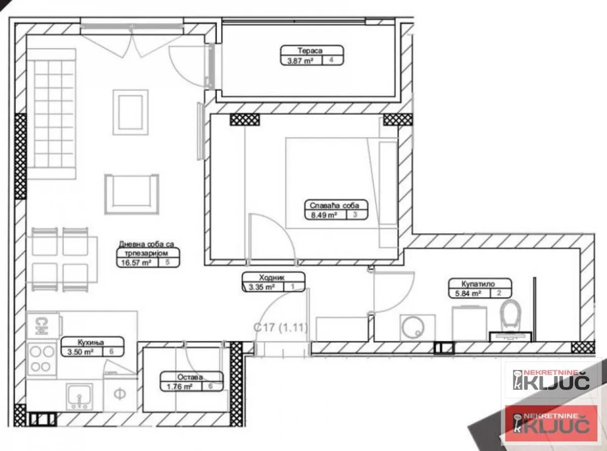 Prodaja, jednosoban stan, 41m², Telep, Novi Sad Sve Podlokacije
