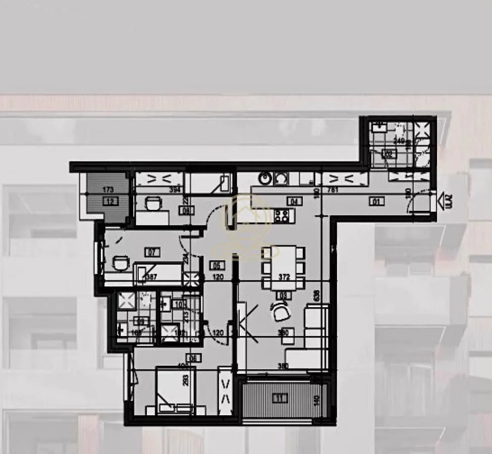 Prodaja, četvorosoban stan, 92m², Palilula, Niš
