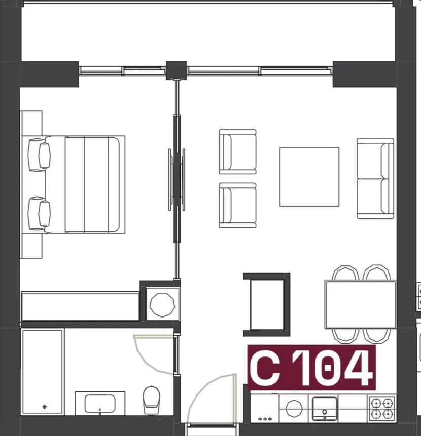 Prodaja, jednosoban stan, 66m², Porto Montenegro, Tivat