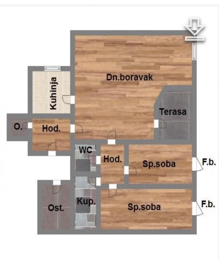 Prodaja, trosoban stan, 83m², Novo naselje, Novi Sad