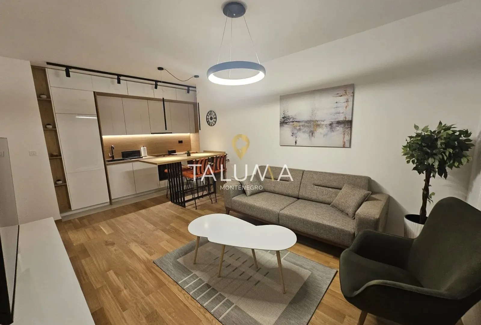 Izdavanje, dvosoban stan, 54m², City Kvart, Podgorica