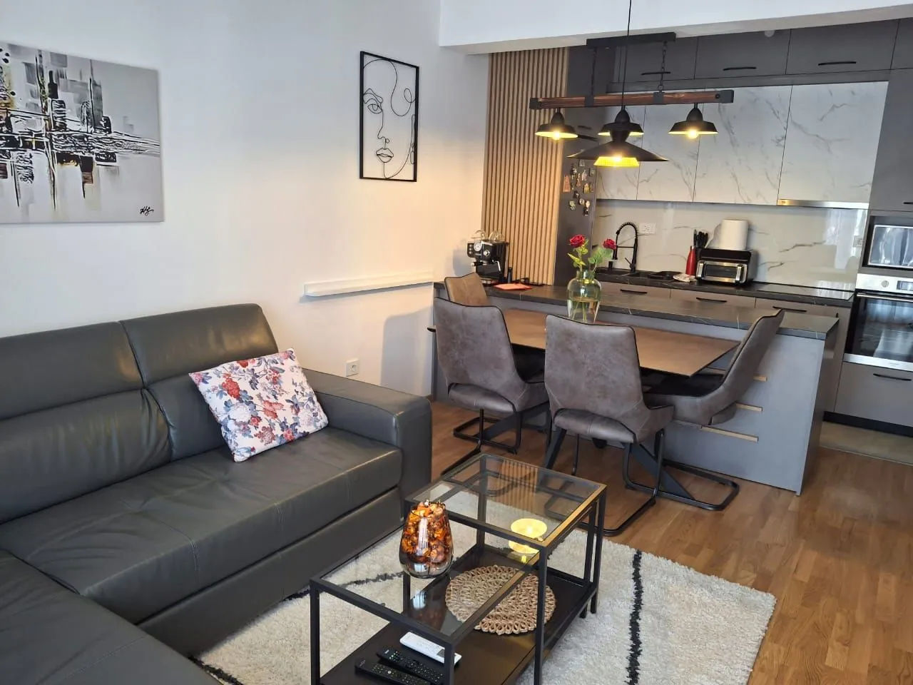 Rent, one bedroom apartment, 48m², Stara Varoš, Podgorica
