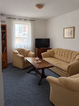 Dnevna soba sa garniturom za sjedenje, klub stolićem i televizorom. - image 2