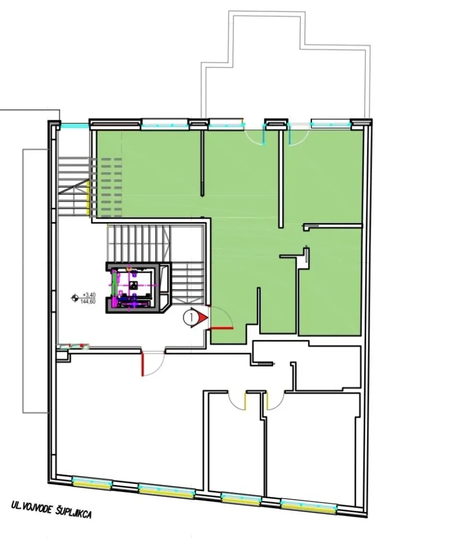 Rent, three bedroom apartment, 90m², Vukov Spomenik, Zvezdara Sve Podlokacije