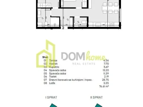 Prodaja, dvosoban stan, 76m², Donja Gorica, Podgorica - image 8