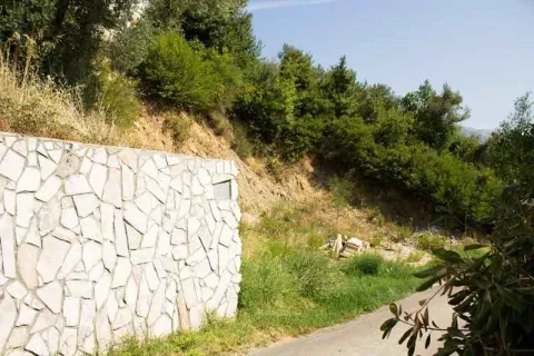 Pogled na kameni zid i okolno zelenilo dvorišta. - image 5