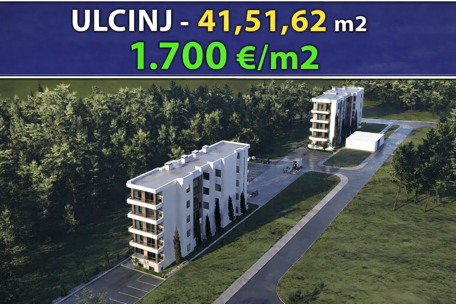 Prodaja, jednosoban stan, 50m², Velika Plaža, Ulcinj