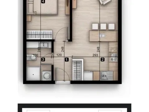 Prodaja, jednosoban stan, 47m², Velika Plaža, Ulcinj - image 7