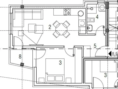 Sale, one bedroom apartment, 41m², Palilula, Niš - image 3