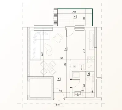 Prodaja, jednosoban stan, 32m², Rudjinci, Vrnjačka Banja - image 2