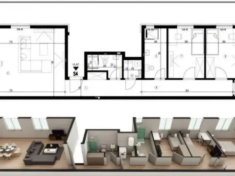 Prodaja, četvorosoban stan, 108m², Adice, Novi Sad Sve Podlokacije