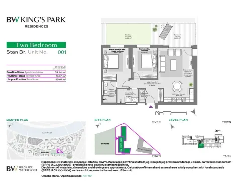 Sale, three bedroom apartment, 90m², Beograd Na Vodi, Beograd - image 12