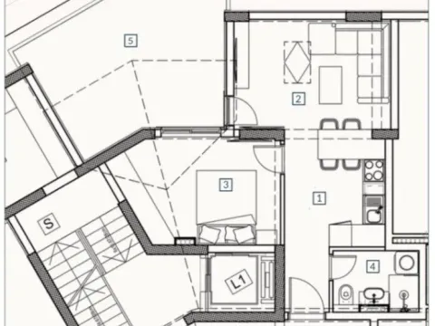 Prodaja, jednosoban stan, 55m², Budva, Crna Gora
