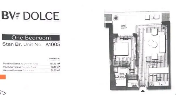 Sale, two bedroom apartment, 72m², Savski Venac, Beograd