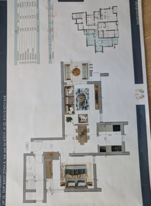 Prodaja, jednosoban stan, 56m², Ilino, Bar