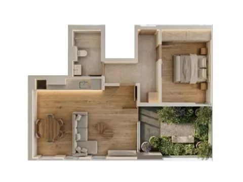 Sale, one bedroom apartment, 47m², Rozino, Budva - image 10